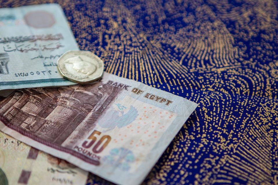 egyptské peníze